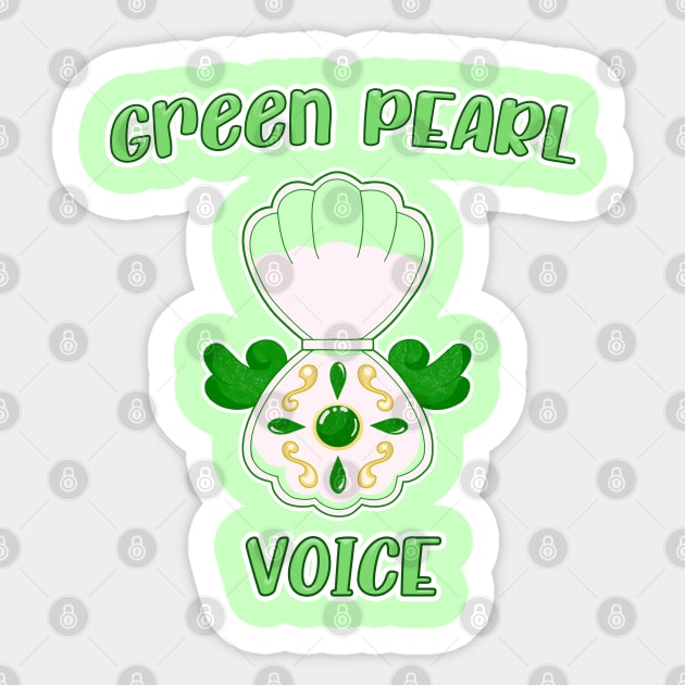 Green Pearl Voice Sticker by Kiroiharu